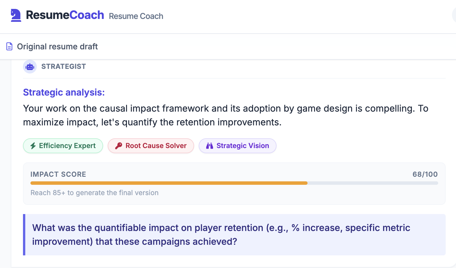 Resume Coach